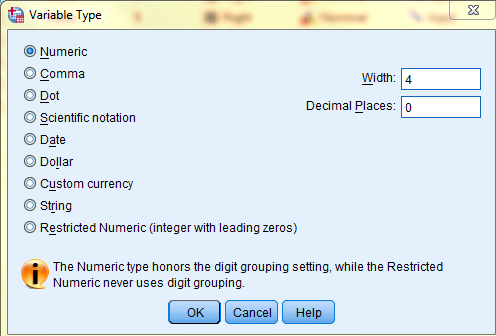 SPSS screenshot