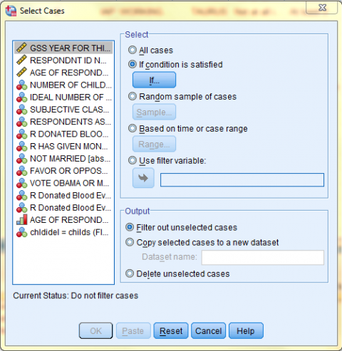 SPSS Screenshot