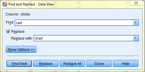 SPSS Screenshot