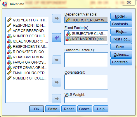 SPSS Screenshot