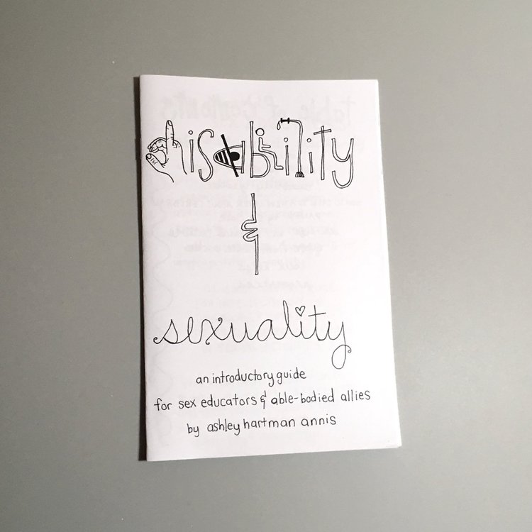 photo of zine: Disability & Sexuality