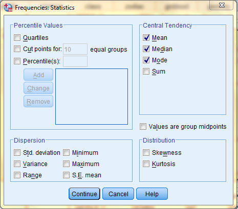 SPSS Screenshot