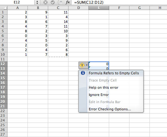 excel screenshot