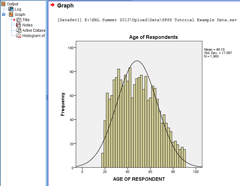 SPSS Screenshot