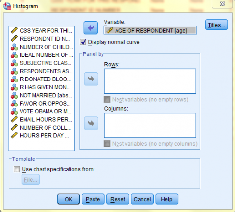 SPSS Screenshot