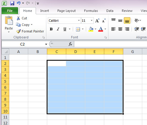 excel screenshot