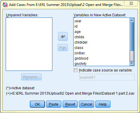 SPSS screenshot