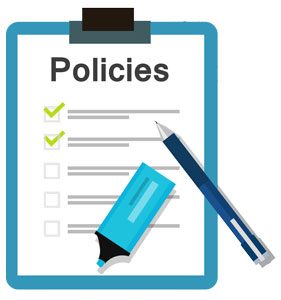 Clipboard list of policies
