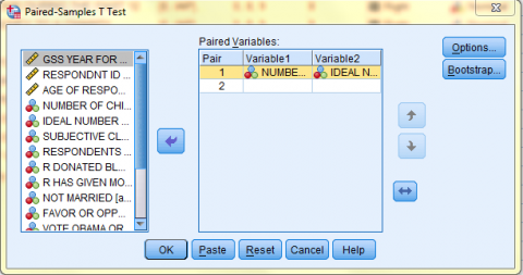 SPSS Screenshot