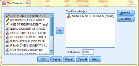 SPSS Screenshot