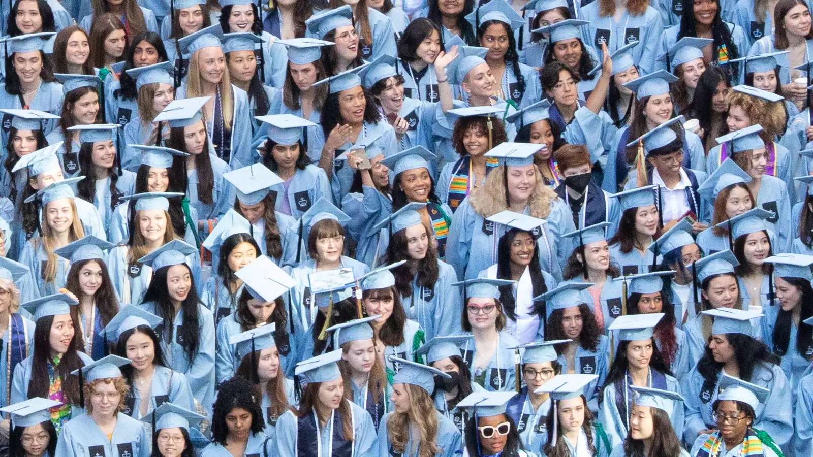 cap gown closeup