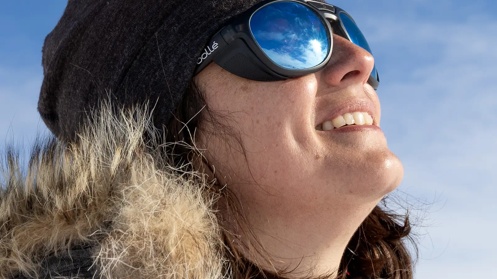 Monet Eliastam during South Pole expedition.