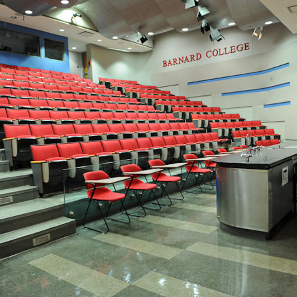 an empty auditorium at Barnard