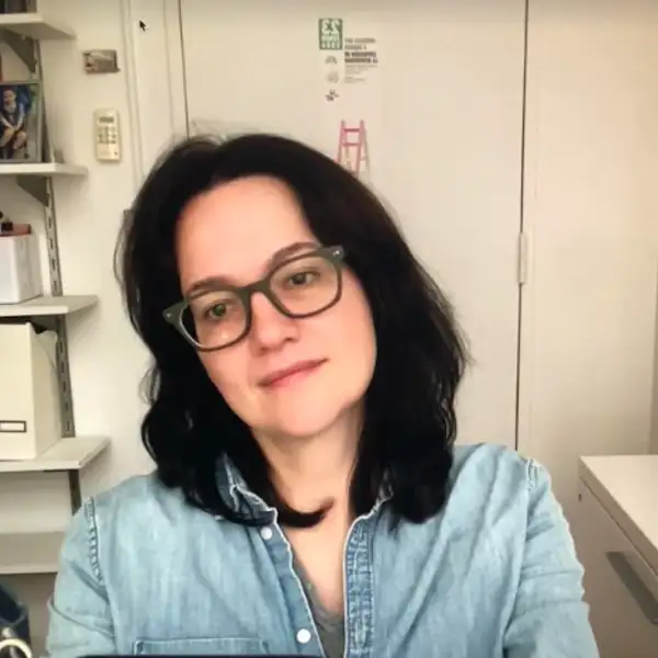 Headshot of Professor Maja Horn in her office.