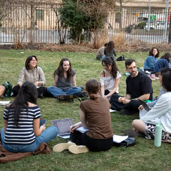 Students at Flutter Field 
