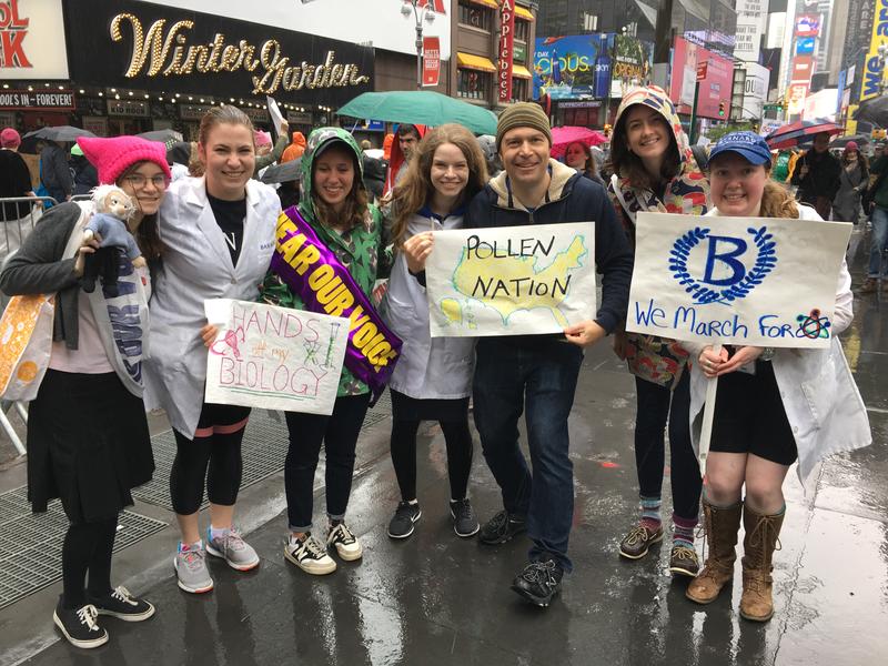 Students at the Science march 