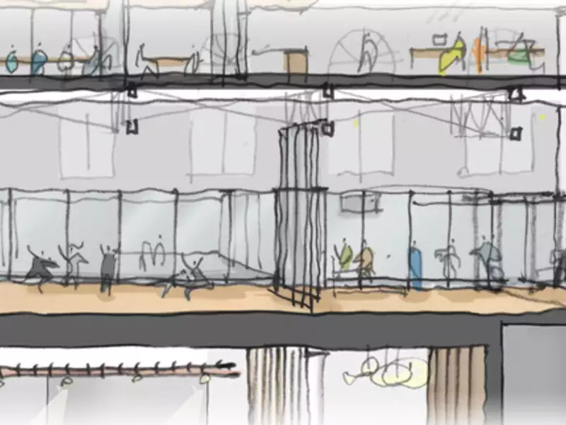Illustration of the new LeFrak Center for Wellbeing