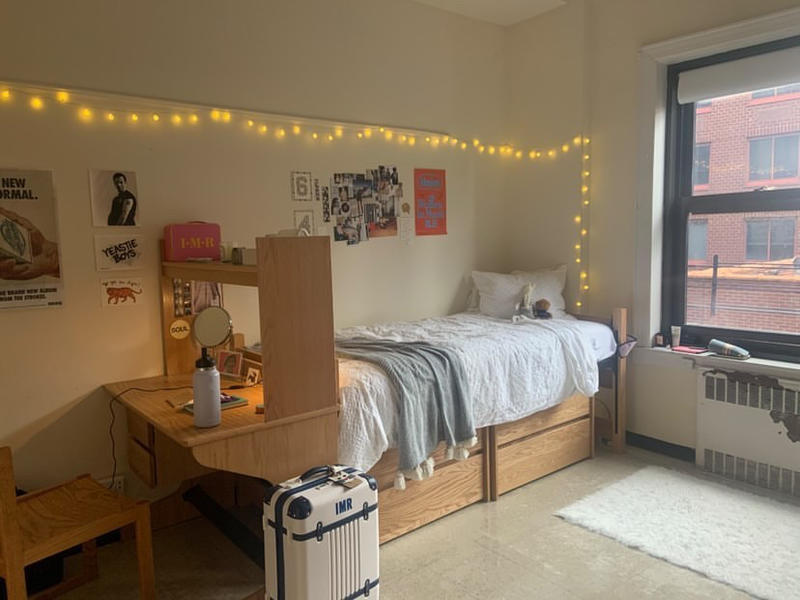 A student's dorm room.