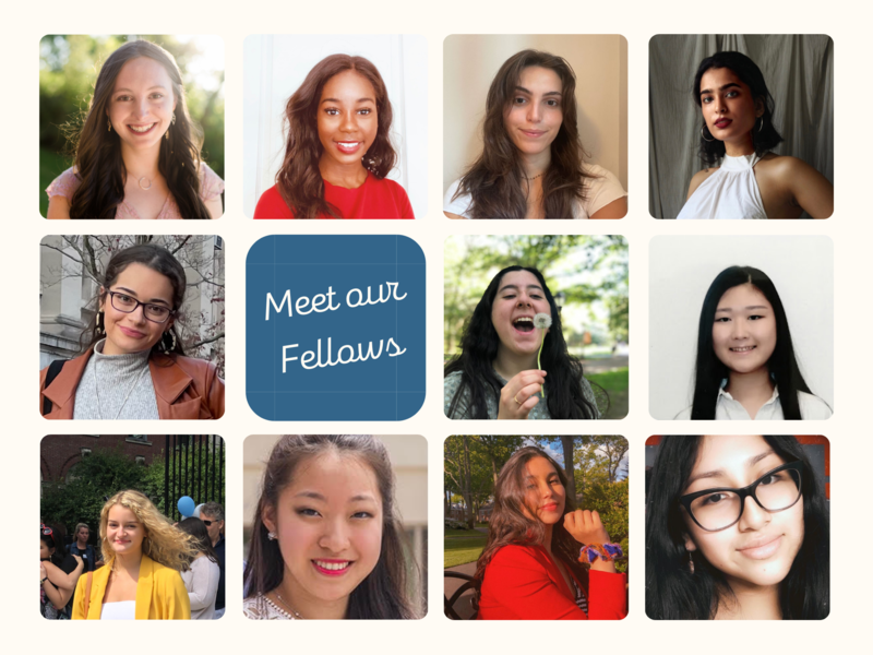A collage image of the 11 2021 Athena Fellows