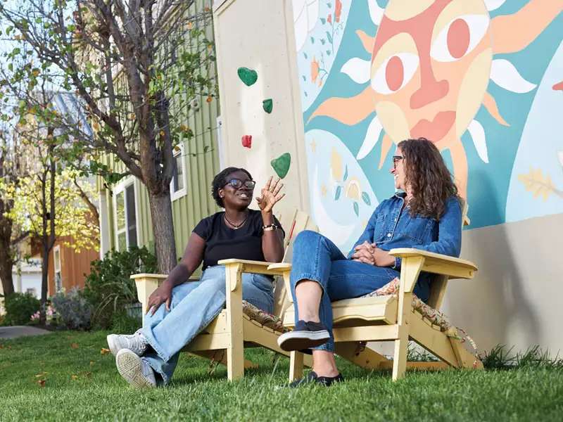 Alicia Simba ’19 and Courtney E. Martin ’02 in conversation