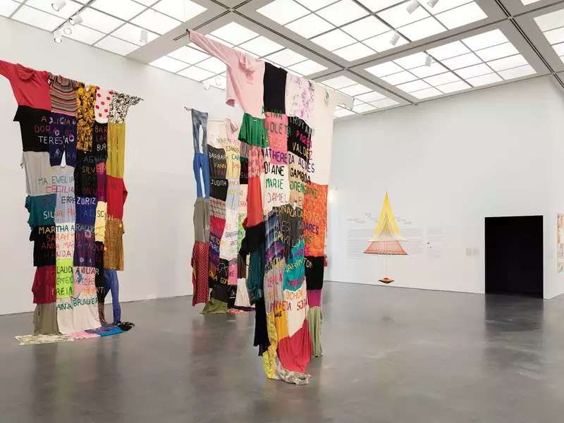 Muxeres en Mi / Womyn in Me (1), 2019, from the Mujeres en Mi series (2010–) by Carolina Caycedo (Colombian, b. 1978; lives and works in Los Angeles).