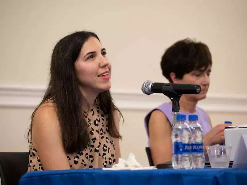 Dr. Bittman speaking on a panel