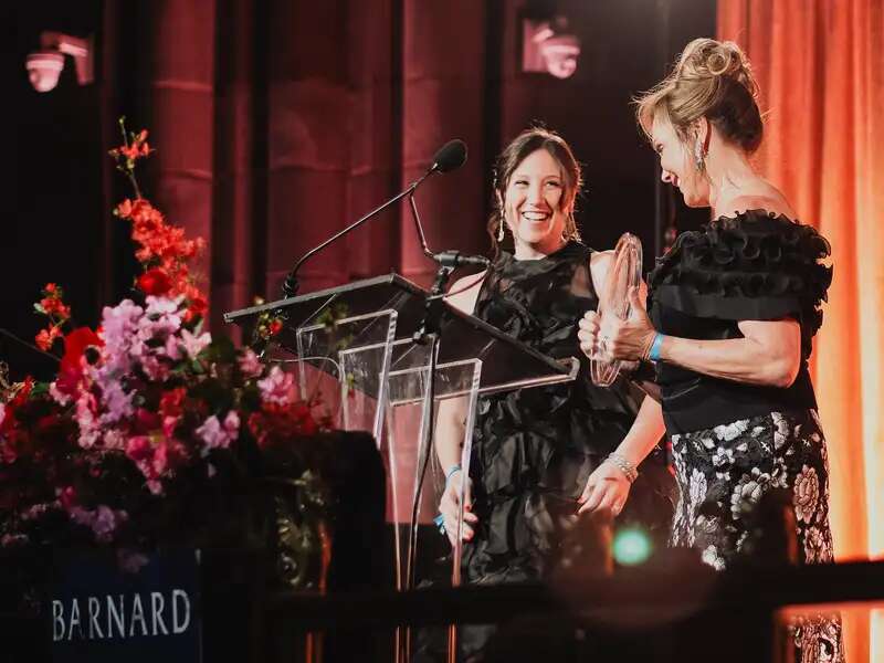Toby Milstein Schulman '14 and Honoree and Chair of the Board of Trustees Cheryl Glicker Milstein ’82, P’14
