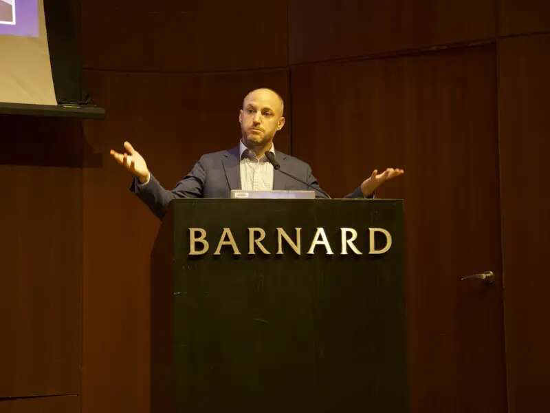 AJ Aronstien welcoming attendees to the 2024 Summer Programs Symposium