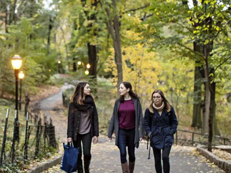 Students in Morningside Park