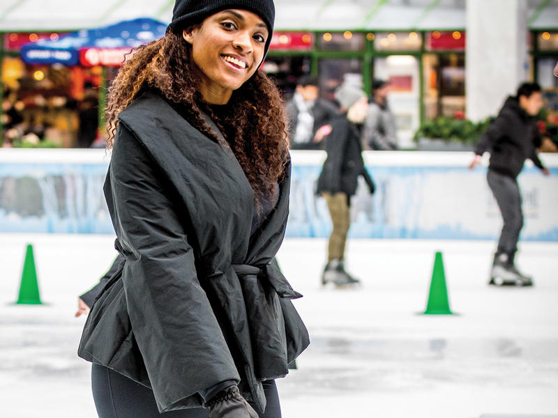 Alicia Hall Moran at an ice rink