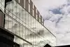 Clouds reflected on Diana Center